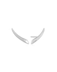 Ania Haie Silver Arrow Climber Stud Earrings