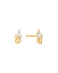 Ania Haie Gold Twisted Wave Stud Earrings