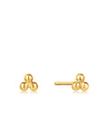 Ania Haie 14kt Gold Triple Ball Stud Earrings