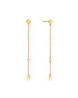 Ania Haie 14kt Gold Disc Drop Earrings