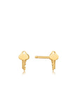 Ania Haie 14kt Gold Key Stud Earrings