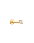 Ania Haie 14kt Gold Stargazer Natural Diamond Single Labret Earring