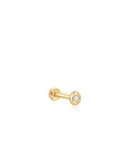 Ania Haie 14kt Gold Magma Single Diamond Labret Earring