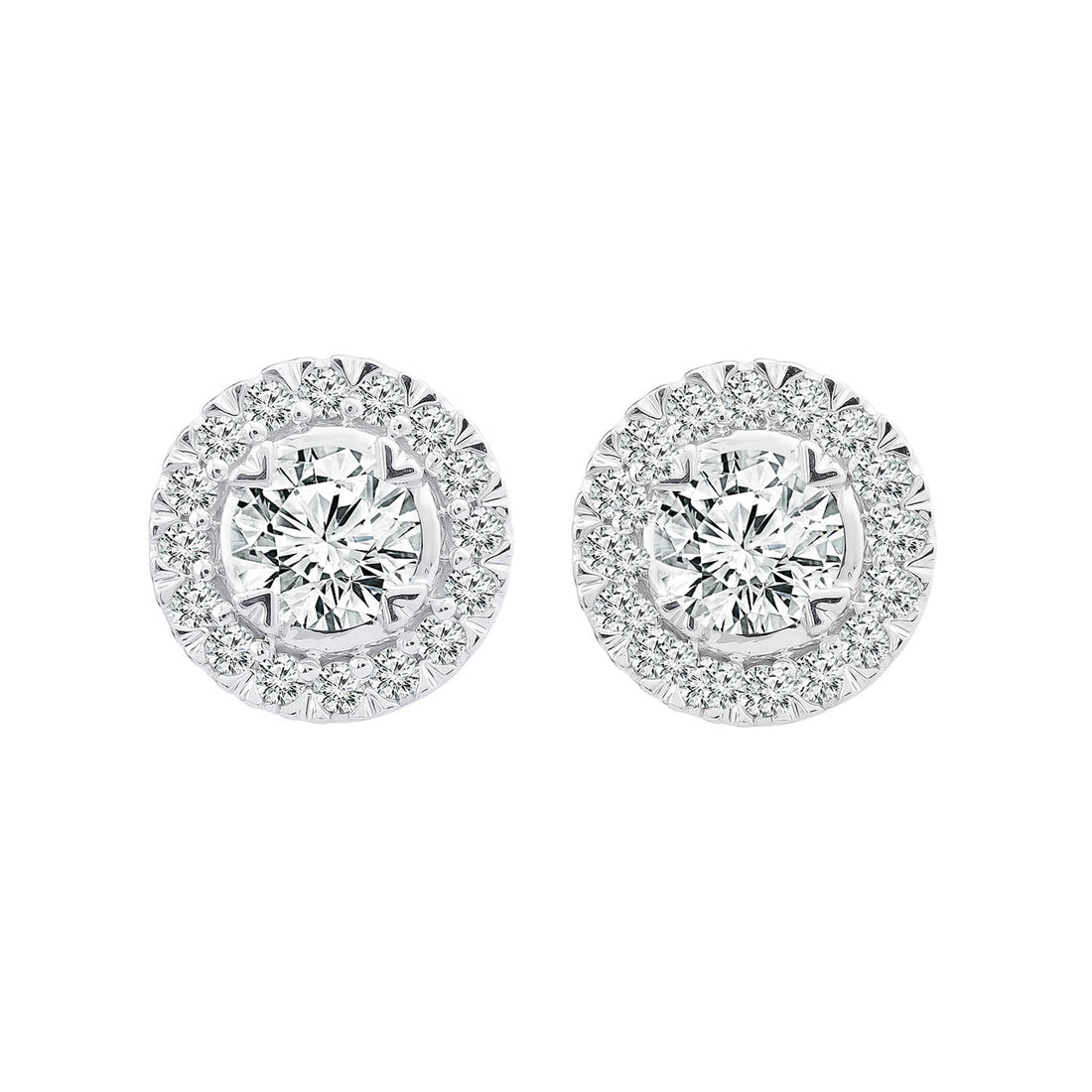 9CT MABEL DIAMOND STUD EARRINGS