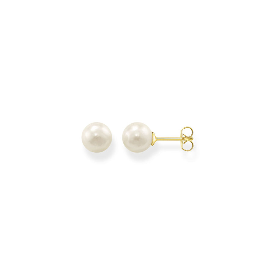 Thomas Sabo Ear Studs Pearl Gold