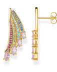 Thomas Sabo Earrings Bright Gold-coloured Hummingbird Wing