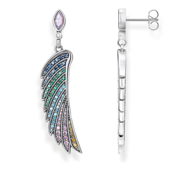 Thomas Sabo Earrings Bright Silver-coloured Hummingbird Wing