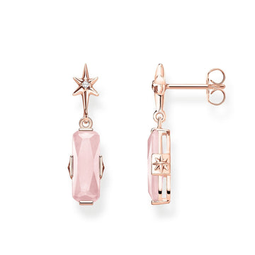 Thomas Sabo Ear Studs Pink Stone With Star