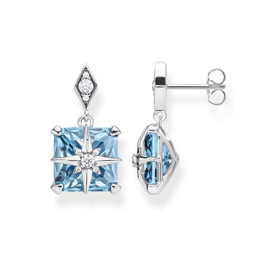 Thomas Sabo Ear Studs Blue Stone With Star