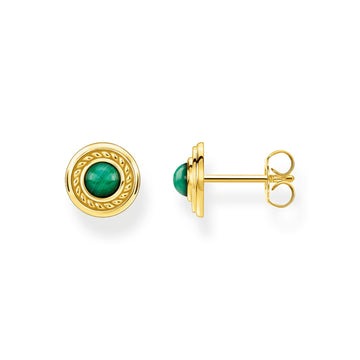 Thomas Sabo Ear Studs Green Stone