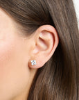 THOMAS SABO Ear studs white stone silver