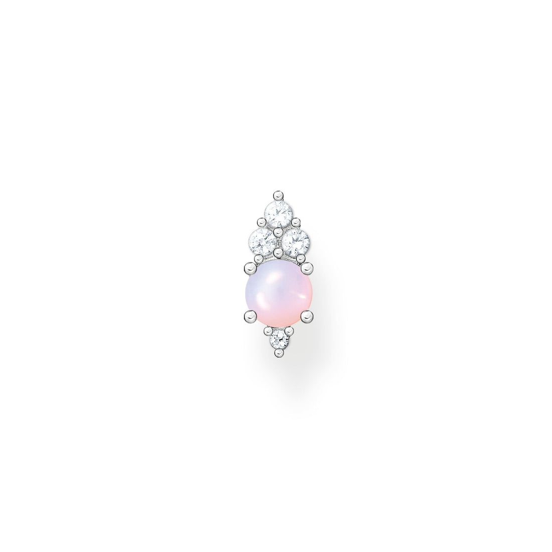 Thomas Sabo Single Ear Stud Pink Stone Silver