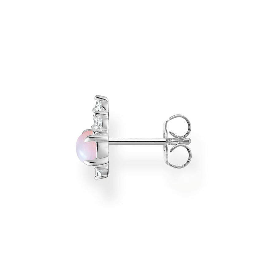 Thomas Sabo Single Ear Stud Pink Stone Silver