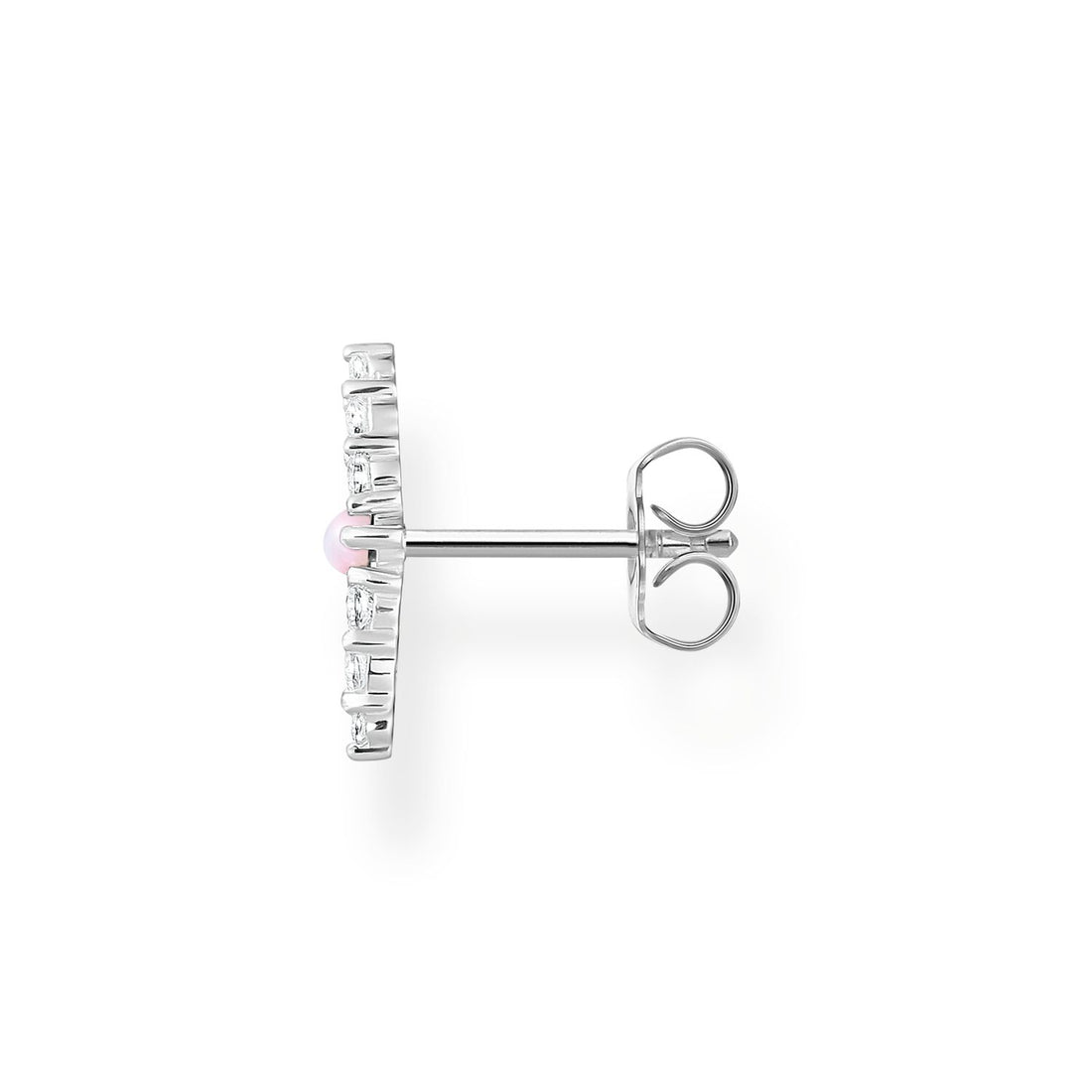 Thomas Sabo Single Ear Stud Pink Stone Silver