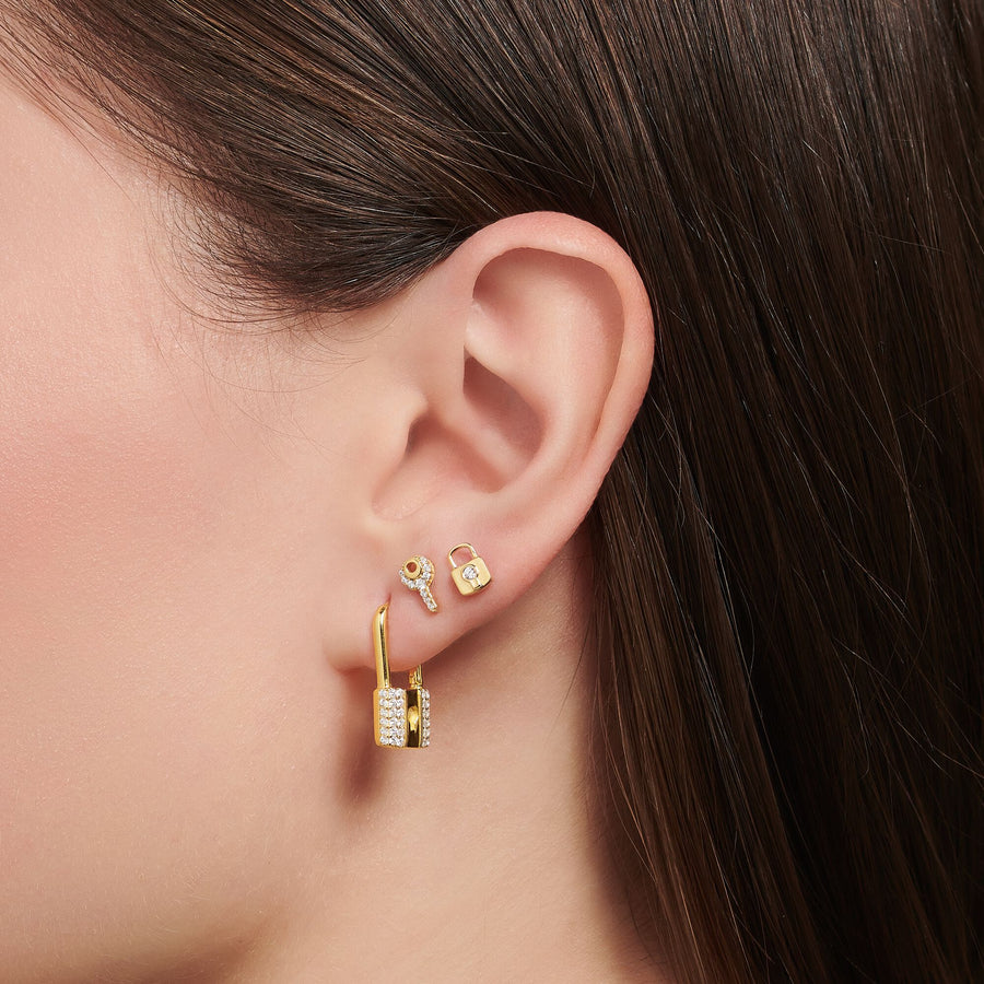 Thomas Sabo Single Ear Stud Lock Gold