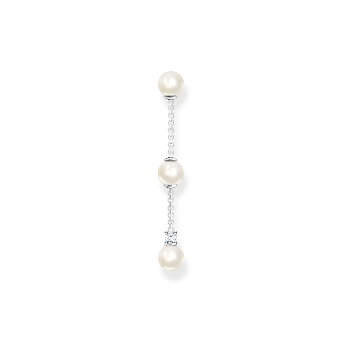 Thomas Sabo Single earring pearls and white stone silver