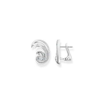 Thomas Sabo Ear studs wave with white stones