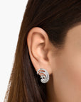 Thomas Sabo Ear studs wave with white stones