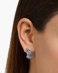 Thomas Sabo Ear studs wave with blue stones