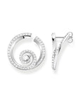 Thomas Sabo Ear studs wave with stones