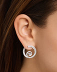 Thomas Sabo Ear studs wave with stones