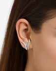 Thomas Sabo Ear studs wave with stones