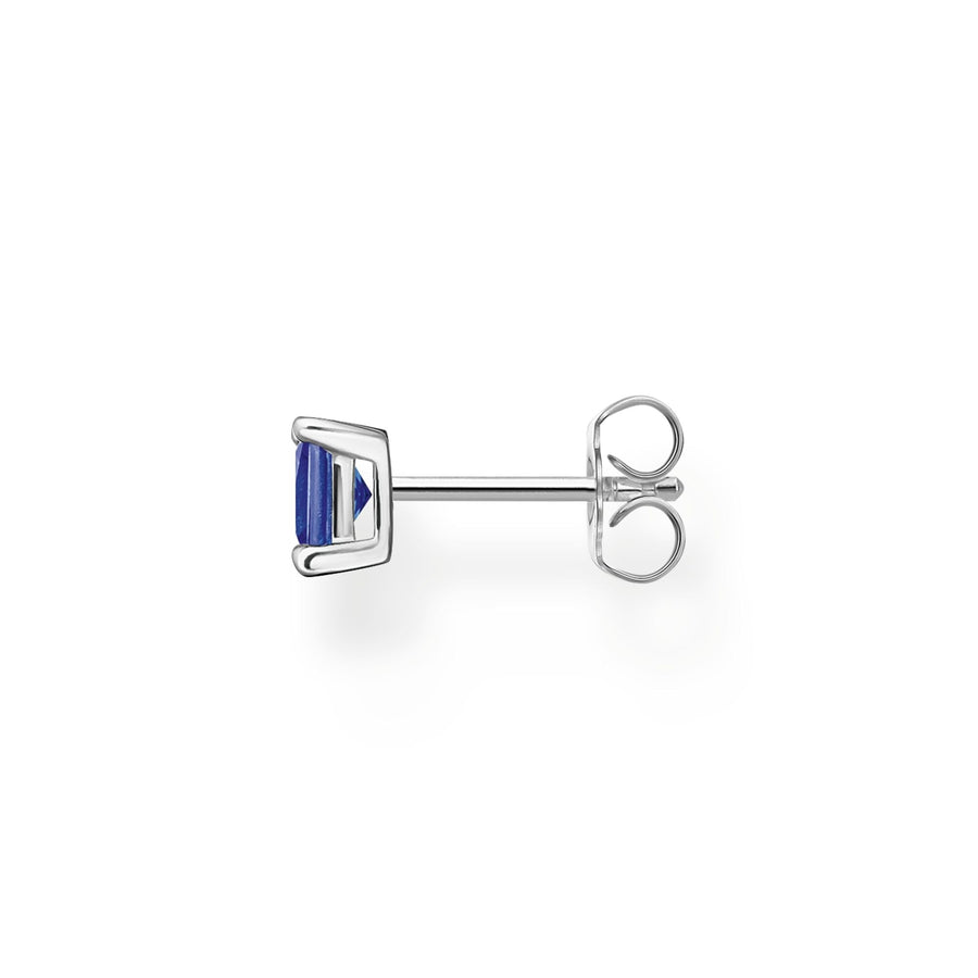 Thomas Sabo Single ear stud with blue stone