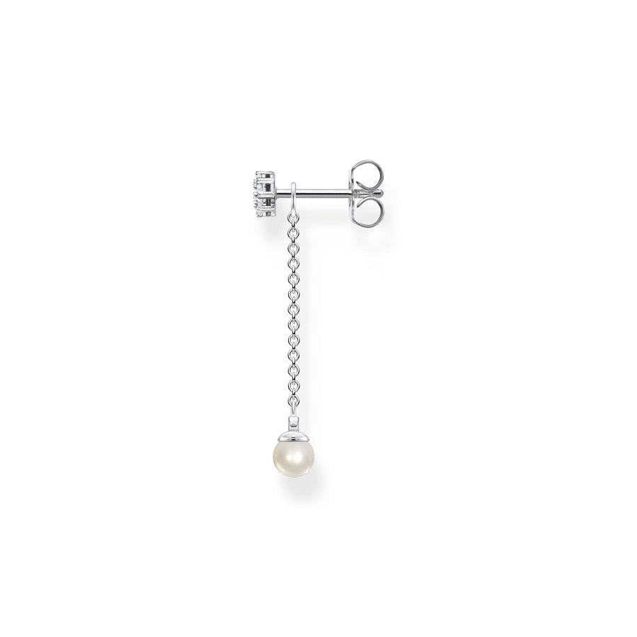 Thomas Sabo Single ear stud with pearls pendant long silver