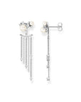 THOMAS SABO Earring pearl with winter sun rays silver