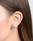 THOMAS SABO Ear studs with winter sun rays silver