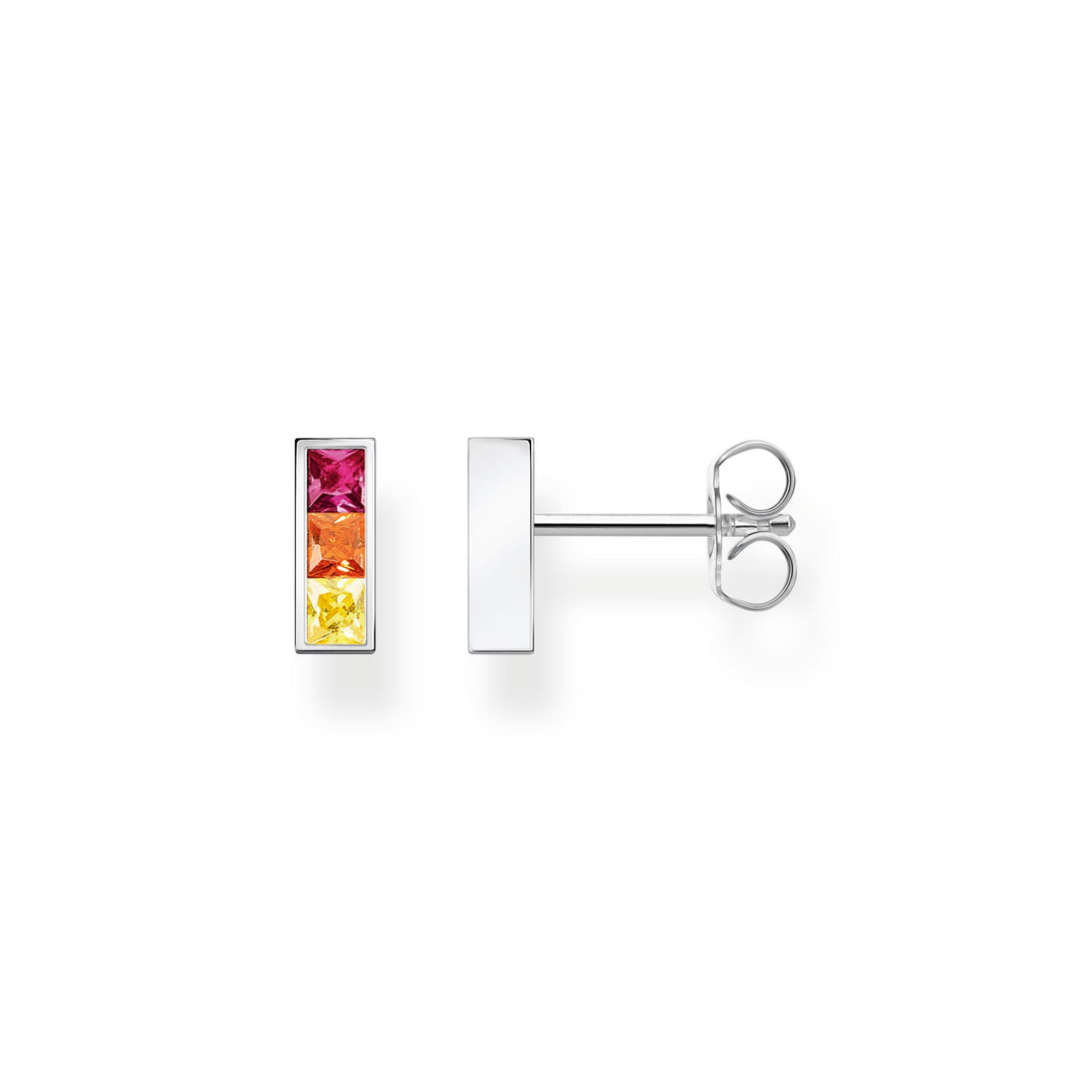 THOMAS SABO Ear studs colourful stones silver