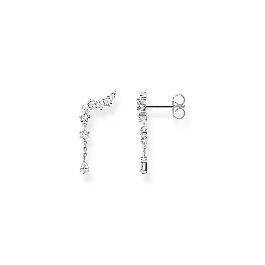 THOMAS SABO Ear climber ice crystals silver