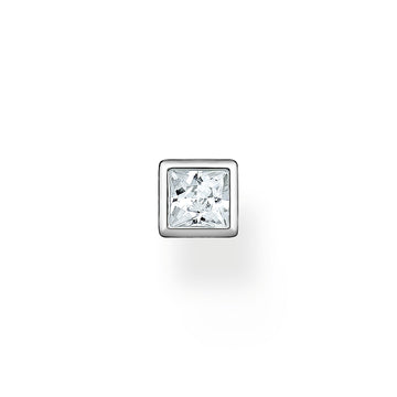 THOMAS SABO Single Ear Stud White Stone Silver