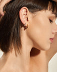 Ania Haie Silver Star Huggie Hoop Earrings