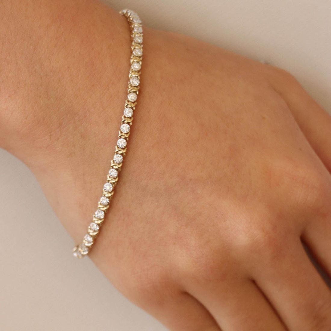 9CT LUCIDA DIAMOND TENNIS BRACELET