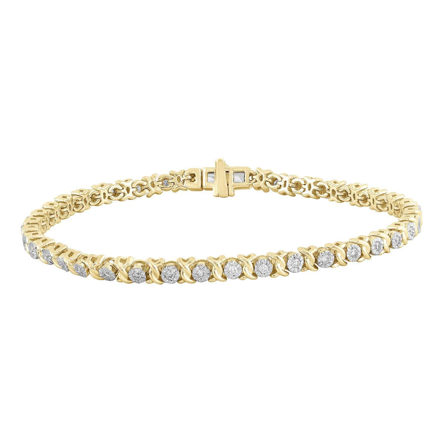 9CT LUCIDA DIAMOND TENNIS BRACELET