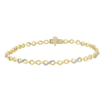 9CT SEMPRE DIAMOND INFINITY BRACELET