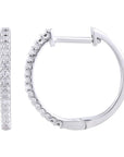 9CT AMAYA DIAMOND HOOP EARRINGS