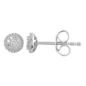 18CT ZAHRA DIAMOND STUD EARRINGS