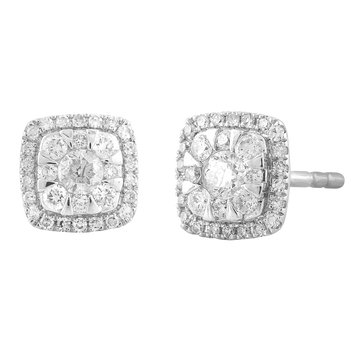 18CT MARZIA DIAMOND STUD EARRINGS