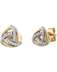 9CT TIORA DIAMOND STUD EARRINGS