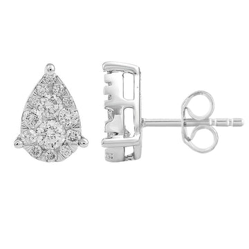 9CT ELEGANZA DIAMOND EARRINGS