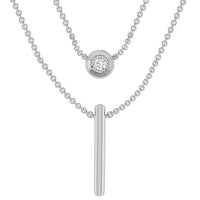 9CT SELENA DIAMOND NECKLACE