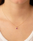 9CT LANA RUBY & DIAMOND PENDANT