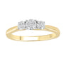 9CT TULLY DIAMOND TRILOGY RING