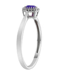 9CT LANA SAPPHIRE & DIAMOND RING