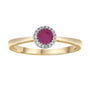 9CT LANA RUBY AND DIAMOND RING