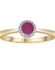 9CT LANA RUBY AND DIAMOND RING