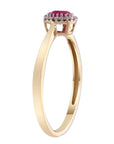 9CT LANA RUBY AND DIAMOND RING