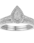 9CT ELIZA DIAMOND RING SET